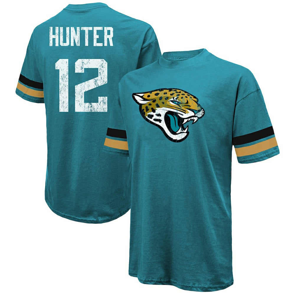 Travis Hunter Majestic Threads 2025 NFL Draft First Round Pick Oversized T-Shirt - Jacksonville Jaguars