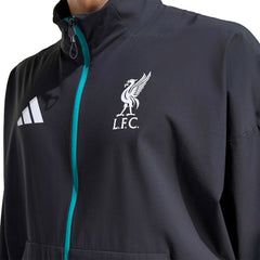 Liverpool 2025/26 Club Anthem Full-Zip Jacket - Adidas Black