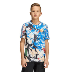 Manchester United X Stone Roses Youth Replica Jersey - Adidas Blue