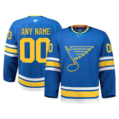 NHL Blue St. Louis Blues Fanatics Home Authentic Pro Custom Jersey