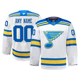 NHL White St. Louis Blues Fanatics Away Authentic Pro Custom Jersey