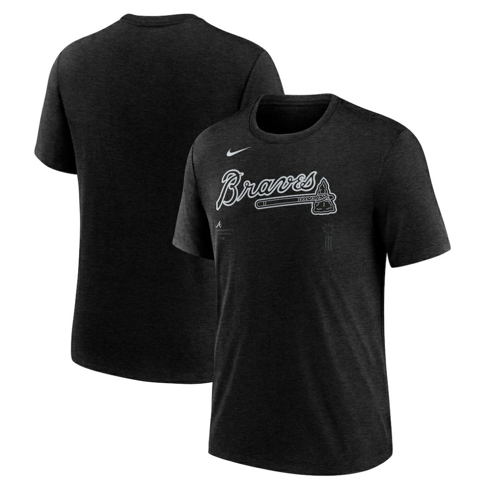 MLB Atlanta Braves Nike Wordmark Tri-Blend T-Shirt