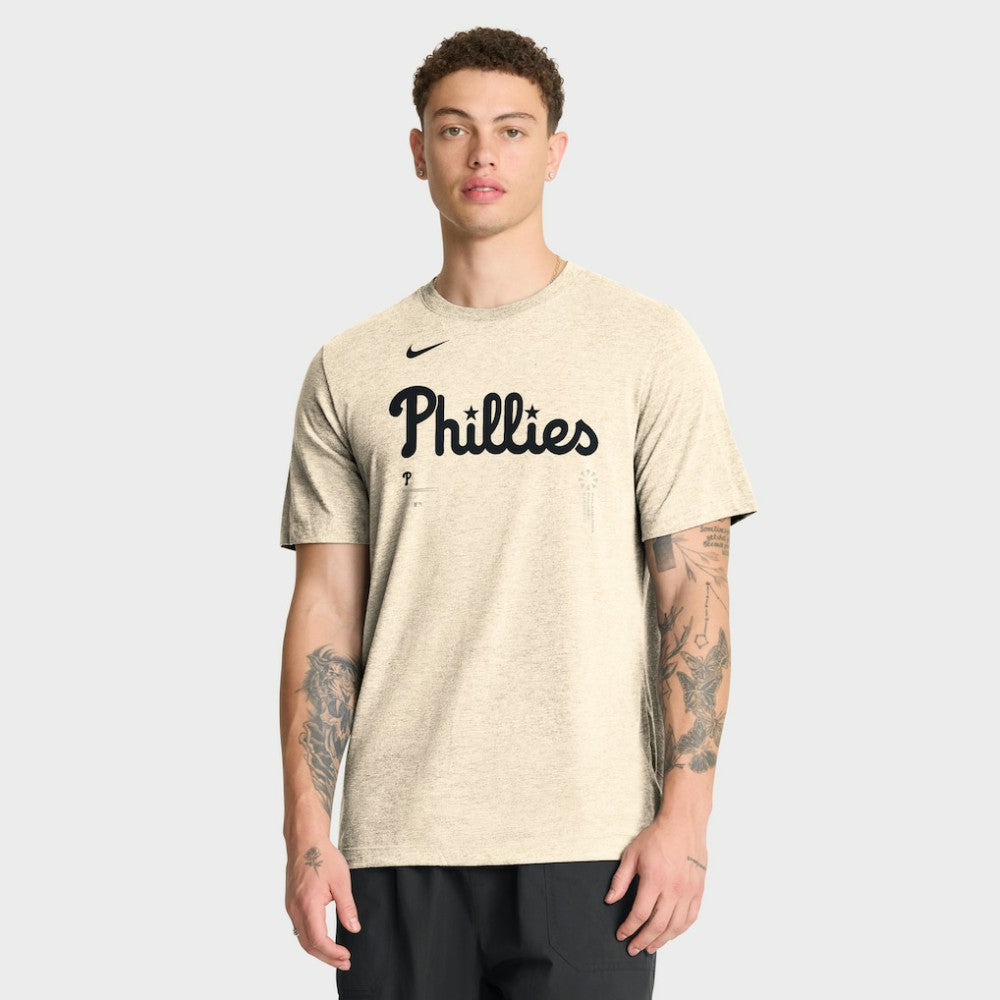 MLB Philadelphia Phillies Nike Wordmark Tri-Blend T-Shirt