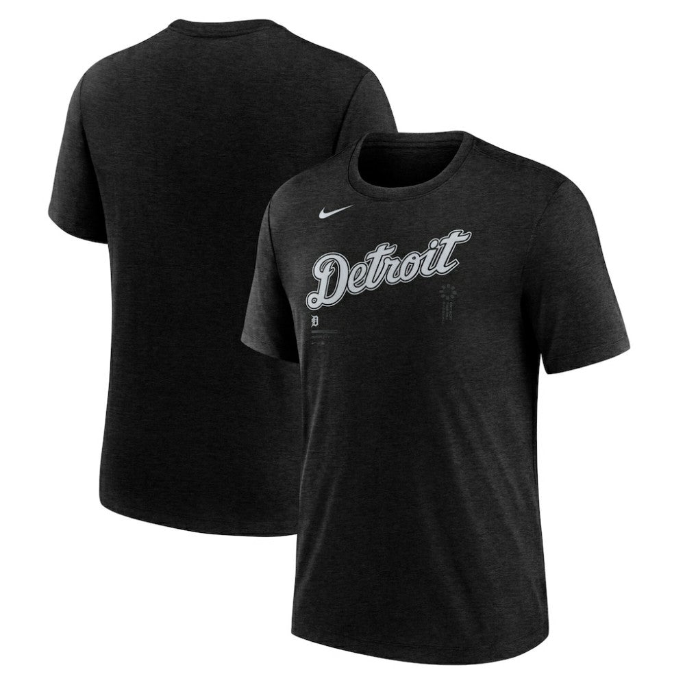 MLB Detroit Tigers Nike Wordmark Tri-Blend T-Shirt