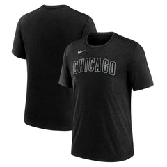 MLB Chicago Cubs Nike Wordmark Tri-Blend T-Shirt