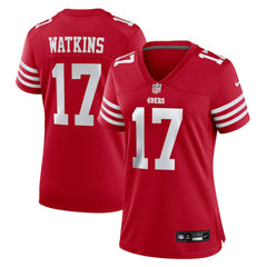 Jordan Watkins Women's Team Game Jersey - San Francisco 49ers