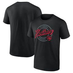 NHL Black Florida Panthers Colorblock Puck T-Shirt
