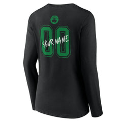 NBA Boston Celtics Women's Hustle Custom Long Sleeve V-Neck T-Shirt