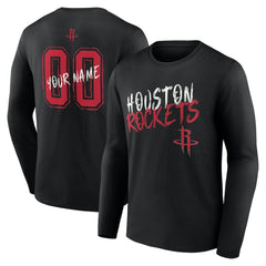 NBA Houston Rockets Hustle Custom Long Sleeve T-Shirt