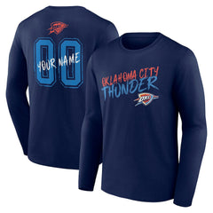 NBA Oklahoma City Thunder Hustle Custom Long Sleeve T-Shirt