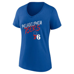 NBA Philadelphia 76ers Women's Hustle Custom V-Neck T-Shirt