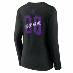 NBA Sacramento Kings Women's Hustle Custom Long Sleeve V-Neck T-Shirt