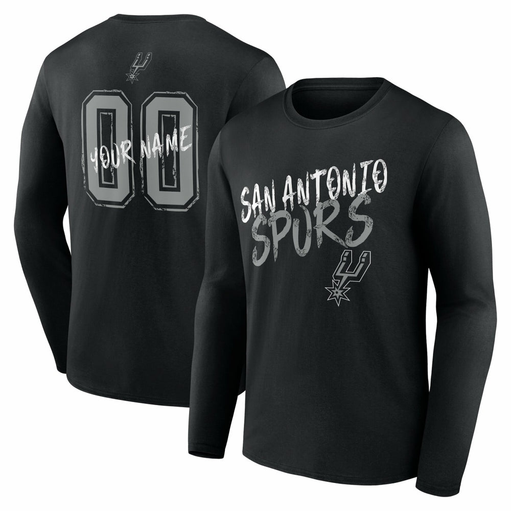 NBA San Antonio Spurs Hustle Custom Long Sleeve T-Shirt