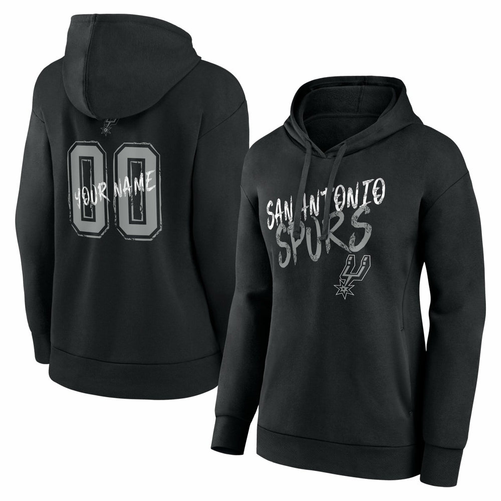 NBA San Antonio Spurs Women's Hustle Custom Pullover Hoodie