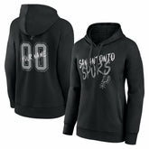 NBA San Antonio Spurs Women's Hustle Custom Pullover Hoodie