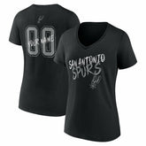 NBA San Antonio Spurs Women's Hustle Custom V-Neck T-Shirt