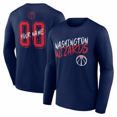 NBA Washington Wizards Hustle Custom Long Sleeve T-Shirt
