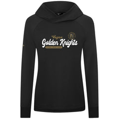 NHL Black Vegas Golden Knights Levelwear Women's Slender Monument Raglan Pullover Hoodie