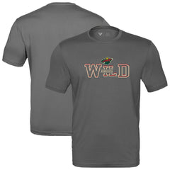 NHL Charcoal Minnesota Wild Levelwear Anthem Journey Performance T-Shirt