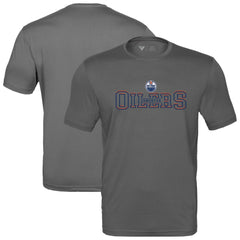 NHL Charcoal Edmonton Oilers Levelwear Anthem Journey Performance T-Shirt
