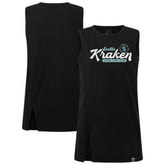 NHL Black Seattle Kraken Levelwear Women's Influx Monument Tank Top