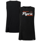 NHL Black Philadelphia Flyers Levelwear Women's Influx Monument Tank Top