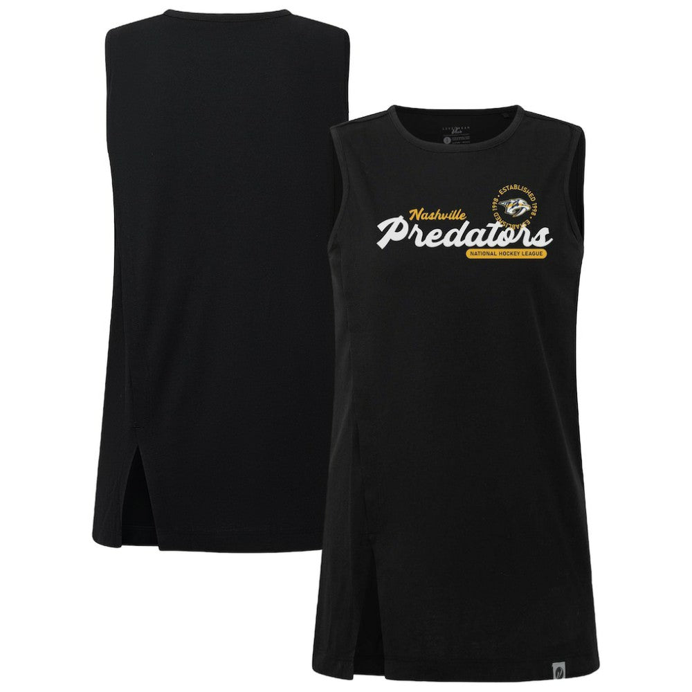 NHL Black Nashville Predators Levelwear Women's Influx Monument Tank Top