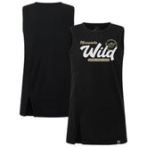 NHL Black Minnesota Wild Levelwear Women's Influx Monument Tank Top