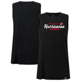NHL Black Carolina Hurricanes Levelwear Women's Influx Monument Tank Top