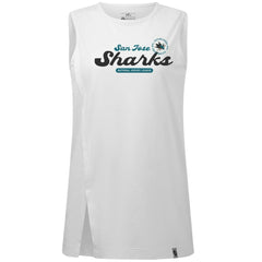 NHL White San Jose Sharks Levelwear Women's Influx Monument Tank Top