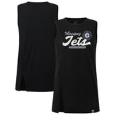 NHL Black Winnipeg Jets Levelwear Women's Influx Monument Tank Top
