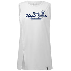 NHL White Toronto Maple Leafs Levelwear Women's Influx Monument Tank Top