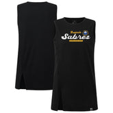 NHL Black Buffalo Sabres Levelwear Women's Influx Monument Tank Top