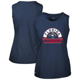 NHL Navy Florida Panthers Levelwear Women's Macy Banner Arch Tank Top