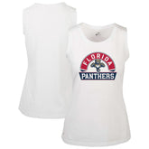 NHL White Florida Panthers Levelwear Women's Macy Banner Arch Tank Top