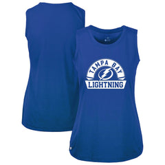 NHL Royal Tampa Bay Lightning Levelwear Women's Macy Banner Arch Tank Top
