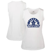 NHL White Toronto Maple Leafs Levelwear Women's Macy Banner Arch Tank Top