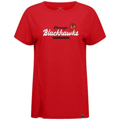 NHL Red Chicago Blackhawks Levelwear Women's Influx Monument T-Shirt