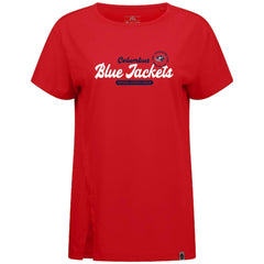 NHL Red Columbus Blue Jackets Levelwear Women's Influx Monument T-Shirt