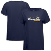 NHL Navy Nashville Predators Levelwear Women's Influx Monument T-Shirt