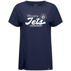 NHL Navy Winnipeg Jets Levelwear Women's Influx Monument T-Shirt