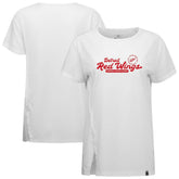 NHL White Detroit Red Wings Levelwear Women's Influx Monument T-Shirt