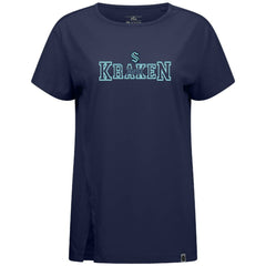 NHL Deep Sea Blue Seattle Kraken Levelwear Women's Influx Journey T-Shirt