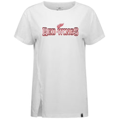 NHL White Detroit Red Wings Levelwear Women's Influx Journey T-Shirt