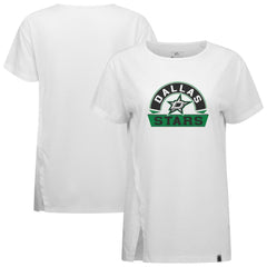NHL White Dallas Stars Levelwear Women's Influx Banner Arch T-Shirt
