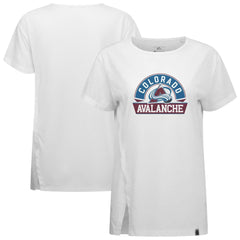 NHL White Colorado Avalanche Levelwear Women's Influx Banner Arch T-Shirt