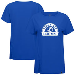NHL Royal Tampa Bay Lightning Levelwear Women's Influx Banner Arch T-Shirt