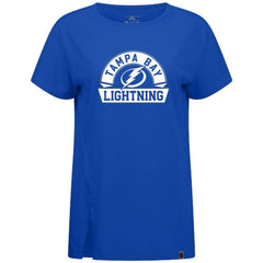 NHL Royal Tampa Bay Lightning Levelwear Women's Influx Banner Arch T-Shirt