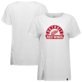 NHL White Detroit Red Wings Levelwear Women's Influx Banner Arch T-Shirt