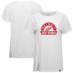 NHL White Detroit Red Wings Levelwear Women's Influx Banner Arch T-Shirt